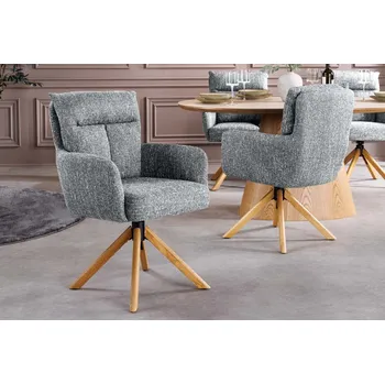 Otočné jídelní křeslo 2 ks GYES Dekorhome