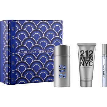 Pánský parfém Carolina Herrera 212 Men - EDT 100 ml + gel po holení 100 ml + EDT 10 ml + 2 měsíce na vrácení zboží
