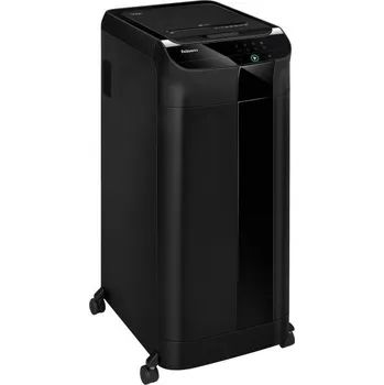 Skartovačka FELLOWES skartovač AutoMax 550 C/ křížový řez 4x38 mm/ objem koše 83 l/ certifikát NBÚ/ stupeň utajení P-4 (důvěrné)