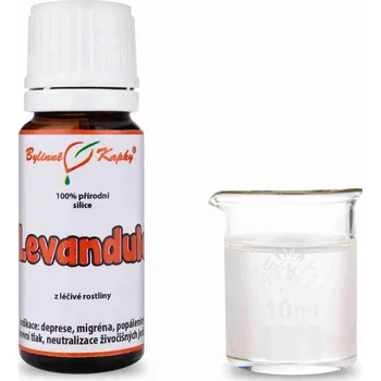Doplněk stravy Bylinné kapky s.r.o. Levandule 100 % přírodní silice - esenciální (éterický) olej 10 ml