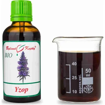 Doplněk stravy Bylinné kapky s.r.o. Yzop BIO - bylinné kapky (tinktura) 50 ml