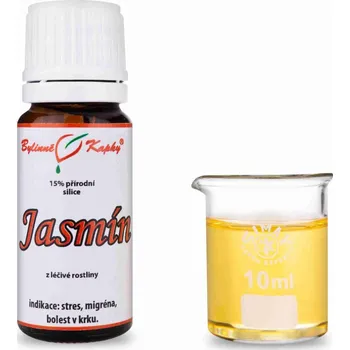 Bylinné kapky s.r.o. Jasmín 100 % přírodní silice - esenciální (éterický) olej 10 ml | Bylinné kapky