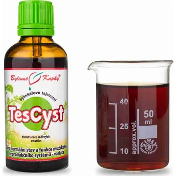 Doplněk stravy Bylinné kapky s.r.o. TesCyst - Bylinné kapky (tinktura) Bylinkářovo tajemství 50 ml