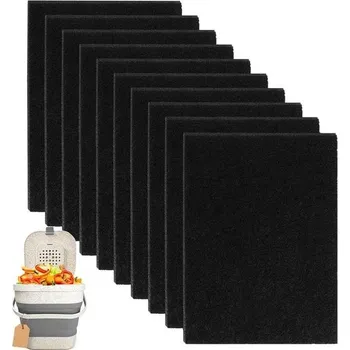 Kompostér 10 filtrů s aktivním uhlím do kompostérů, kompatibilních s potravinářskými nádobami Joseph Joseph,