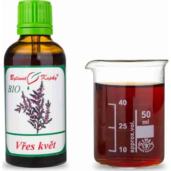 Doplněk stravy Bylinné kapky s.r.o. Vřes květ BIO - bylinné kapky (tinktura) 50 ml