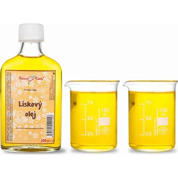 Doplněk stravy Bylinné kapky s.r.o. Lískový olej (olej z lískových oříšků) 200 ml - přírodní za studena lisovaný