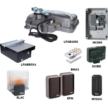 Pohon brány Sada pohonu NICE L-Fab LFAB4000 pro jednokřídlou bránu do 4m/650kg