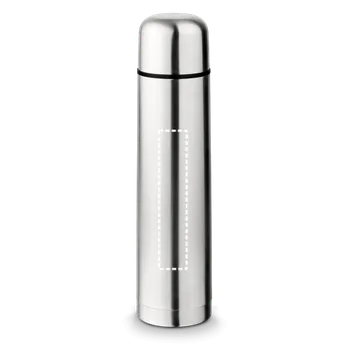 Termoska LITER. Nerezová termoska 1000 ml 1 Hrnek, 30 x 150 Gravírování laserem, 1 barva