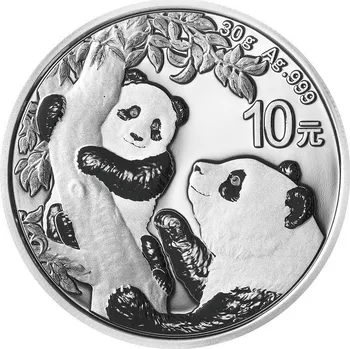 Stříbrná mince 30g. China Panda 2021