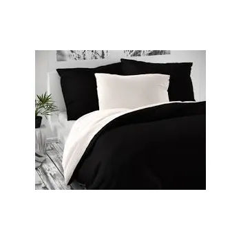 Kvalitex Povlečení satén Luxury collection Černobílá 220x220, 70x90 cm