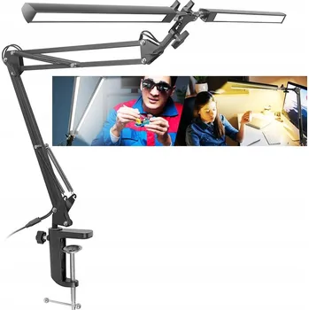 Lampička RÝSOVACÍ LAMPA STOLNÍ LED LAMPA DVOJITÁ SILNÁ + NABÍJEČKA 24W