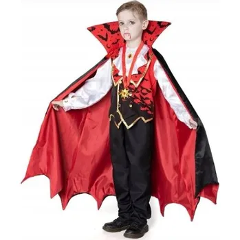 Karnevalový kostým KOSTÝM DRAKULA UPÍR KOSTÝM DRAKULA VELIKOST 5-7 let 110-122 cm