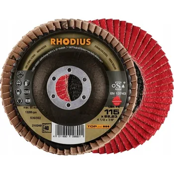 Brusný kotouč Lamelový brusný kotouč RHODIUS LSK FK CERAMICON 125 mm, zrnitost 80