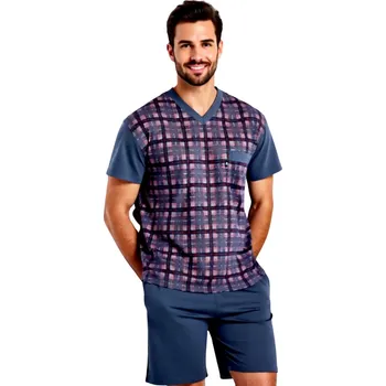 Pánské pyžamo Pánské Pyžamo Krátké FOLTÝN PK 377 Velikost: S