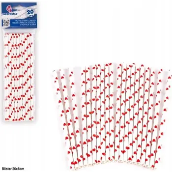 BRČKA k narozeninám BÍLÉ ČERVENÉ SRDÍČKA SRDCE VALENTÝNA 20 KS E