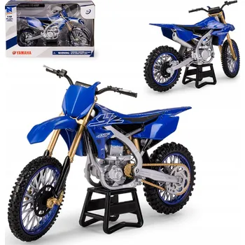 autíčko Model motorky New Ray Yamaha YZ450F 2022 kovový 1:12 modrý