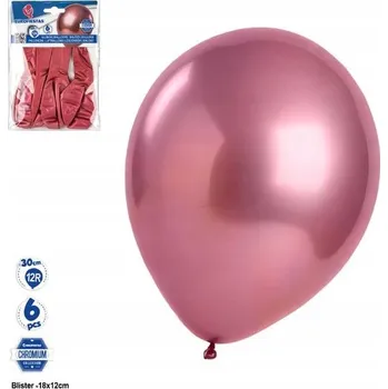 Balónek Ouda Party - Červený metalický balónek 30 cm