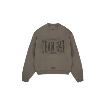 Pánská mikina Represent 247 x Everlast Training Camp Boxy Sweater Washed Brown Velikost: L
