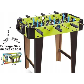 Stolní fotbal dřevěný s dlouhýma nohama 70x59x64 cm
