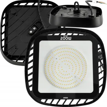 Lampička Lampa przemysłowa LED 200W 22000lm hermetická High Bay extra silná lampa