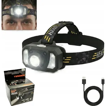 Čelovka Čelovka Dobíjecí LED 120lm Sportovní Velmi Lehká 4 Režimy USB