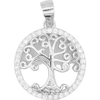 Přívěsek Stříbrný přívěsek strom života se zirkony