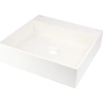 Umyvadlo Umyvadlo na desku čtvercové Deante Correo 40 cm bílé