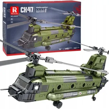 ostatní stavebnice STAVEBNICE REOBRIX CH-47 CHINOOK vojenský vrtulník 1451 dílů 1451PCS