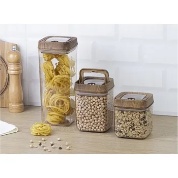 Dóza na potraviny SADA 3 ČTVERCOVÝCH DÓZ NA POTRAVINY