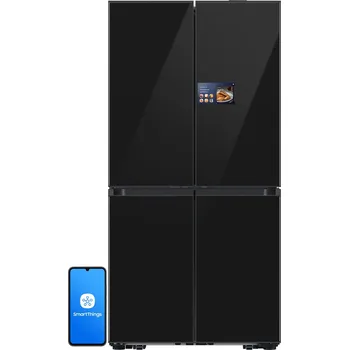 Lednice Lednička SAMSUNG RM90F67CECEO AI Sideby Side NoFrost 185.3 cm Grafitové sklo