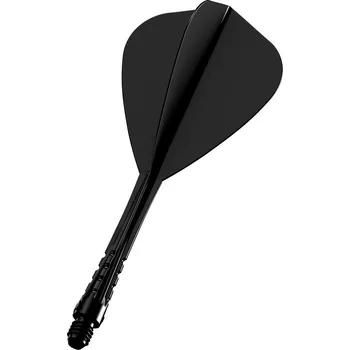 Šipka Mission Force 90 Vortex černé integrované Kite letky a dlouhé násadky na šipky