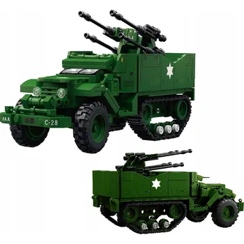 ostatní stavebnice STAVEBNICE – protiletadlové vozidlo M16 MGMC | 486 dílů (KL21)