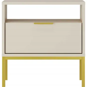 Noční stolek Moderní Noční Stolek Kašmír, Zlaté Nohy - Stylový Design