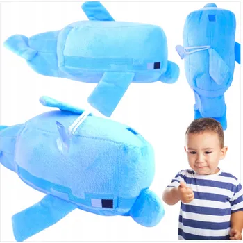 plyšák PLYŠOVÁ HRAČKA Z MINECRAFTU VODNÍ SVĚT VELKÝ DELFÍN DELFÍNEK MAZLÍČEK PLYŠOVÝ