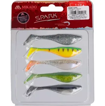 Nástraha MIKADO - Gumová nástraha Spark 7 cm 5 ks MIX