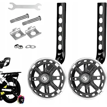 Dětské kolo LED kolečka podpory 12-20 pro dětské kolo svítící boční černá