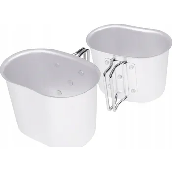 DOMINATOR Hliníkový polní hrnek 500ml Stříbrný