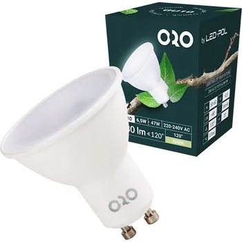 Žárovka LED žárovka ORO TOTO GU10 6,5W DW