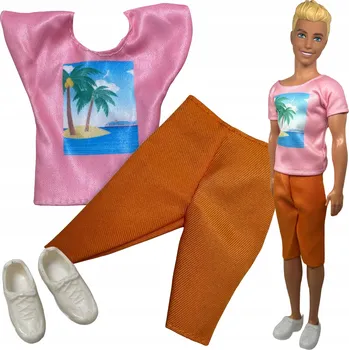Doplněk pro panenku OBLEČENÍ pro PANENKU KENA Sada oblečení komplety OBLEČENÍ boty KEN DOPLŇKY