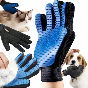 Kartáč pro zvířata Rukavice pro péči o srst Pets Collection, vícebarevná