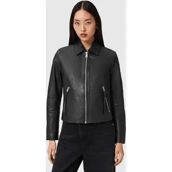 Moto bunda Kožená bunda AllSaints W057LD černá 99X, vel. 42