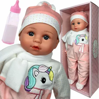 Panenka PANENKA MIMINKO JAK ŽIJE BABY INTERAKTIVNÍ ŘEČ ZPÍVÁ PLYŠOVÝ MAZLÍČEK PŘÍTULNÍČEK LÁHEV