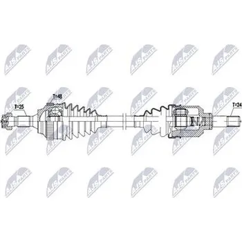 Poloosa kola Hnací hřídel - poloosa NTY NPW-CT-165