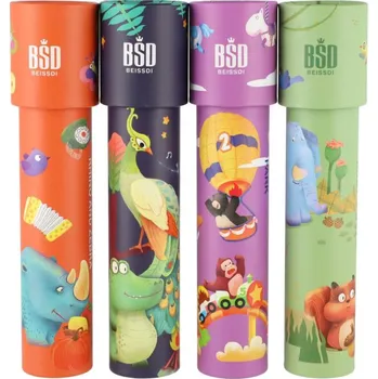 Teddies Kaleidoskop/Krasohled Zvířata papír 19 cm