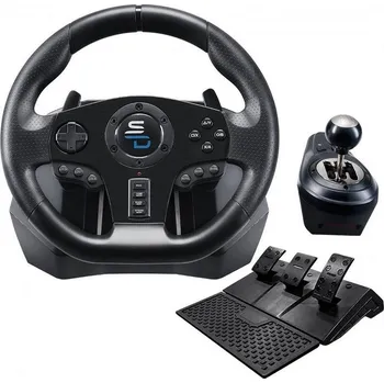 Herní volant THRUSTMASTER POŠKOZENÝ OBAL - ROZBALENÉ - SUPERDRIVE Sada volantu, pedálů a řadící páky GS850-X/ PS4/ Xbox One/ Xbox Series X/S