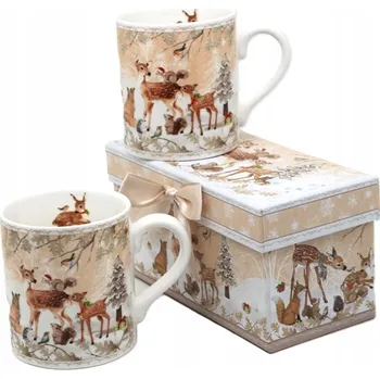 SADA DVOU VÁNOČNÍCH HRNKŮ V KRABIČCE 250ML