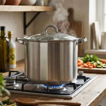 Hrnec Hrnec z nerezové oceli s poklicí FABIO 12,5 l