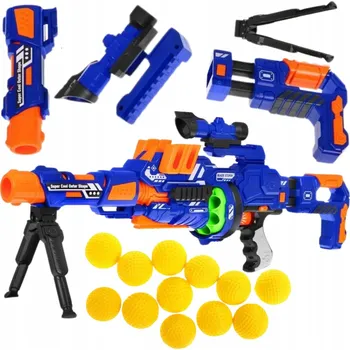 Dětská zbraň PUŠKA DLA DZIECI NA PIANKOWE KULKI MODUŁOWY PISTOLE ODSTŘELOVACÍ PUŠKA SADA