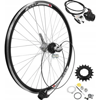 Zapletené kolo PEVNÉ ZADNÍ KOLO 26" SHIMANO NEXUS 3-RYCHLOSTNÍ ČERNÉ DRÁTY