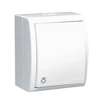 vypínač Jednopólový spínací vypínač Kontakt-simon bílý AQS1/11